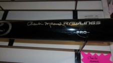 Charlie Manuel Philadelphia Phillies Signed FS Rawlings Bat COA
