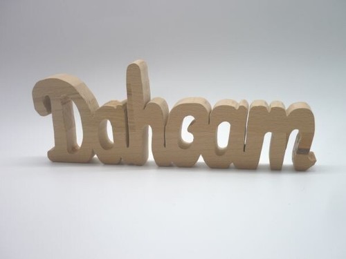 Schriftzug Dahoam / Daheim aus Buche oder Sperrholz Holzdeko Dekoration Holz Neu - Bild 12 von 18