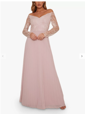 chi chi london embroidered maxi dress Chi Chi London Women's Chrissy Floral Embroidered Maxi Dress, Blush Sz UK  10