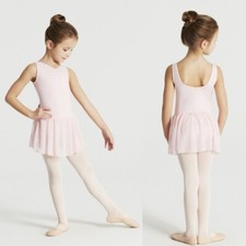 Justaucorps/tunique danse enfant,CAPEZIO pinch front tank dress, rose-8/10 ans