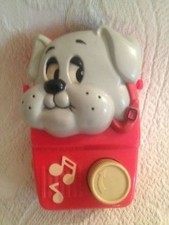 Rare Vintage Tonka Pound Puppies Red Music Box Row Your Boat Puppy