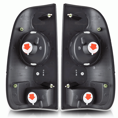 Black Smoke Tail Lights for 97-03 Ford F150/99-07 F250 F350 Super Duty Rear Lamp - Picture 13 of 16