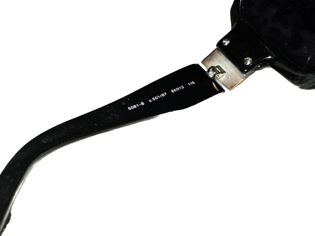 Chanel Strass Rhinestones Square “CC” Black Sunglasses 5081  display picture 3