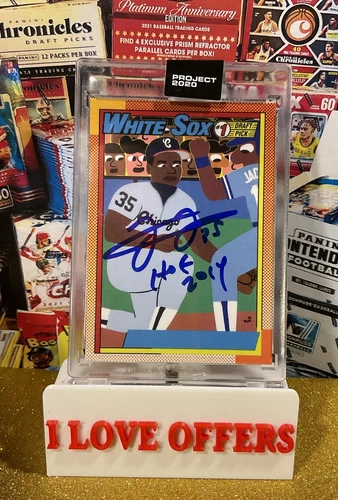 PROJECT 2020 TOPPS FRANK THOMAS BECKETT AUTOGRAPH NO NAME NNOF KEITH SHORE 1/5