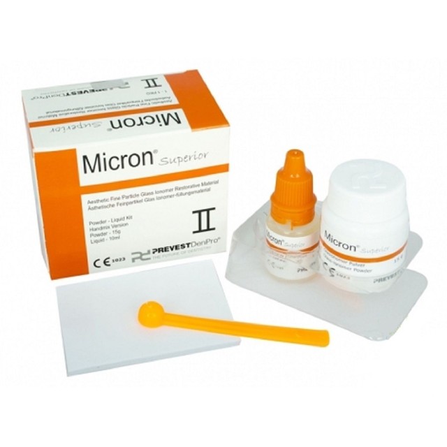2 x PERMANENT GLASS IONOMER CEMENT RESTORATIVE DENTAL FILLING MICRON