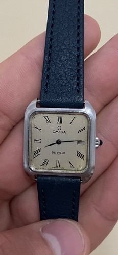 OMEGA DEVILLE TANK MODEL VERY RARE CAL 625 MECHANICAL WATCH 26MM ROMAN DIAL - Picture 2 of 10