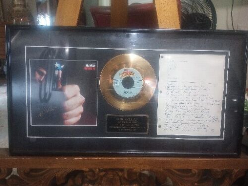 Don McLean American Pie 24K Gold Record Autographed  Limited Edition 1000 - Afbeelding 1 van 7