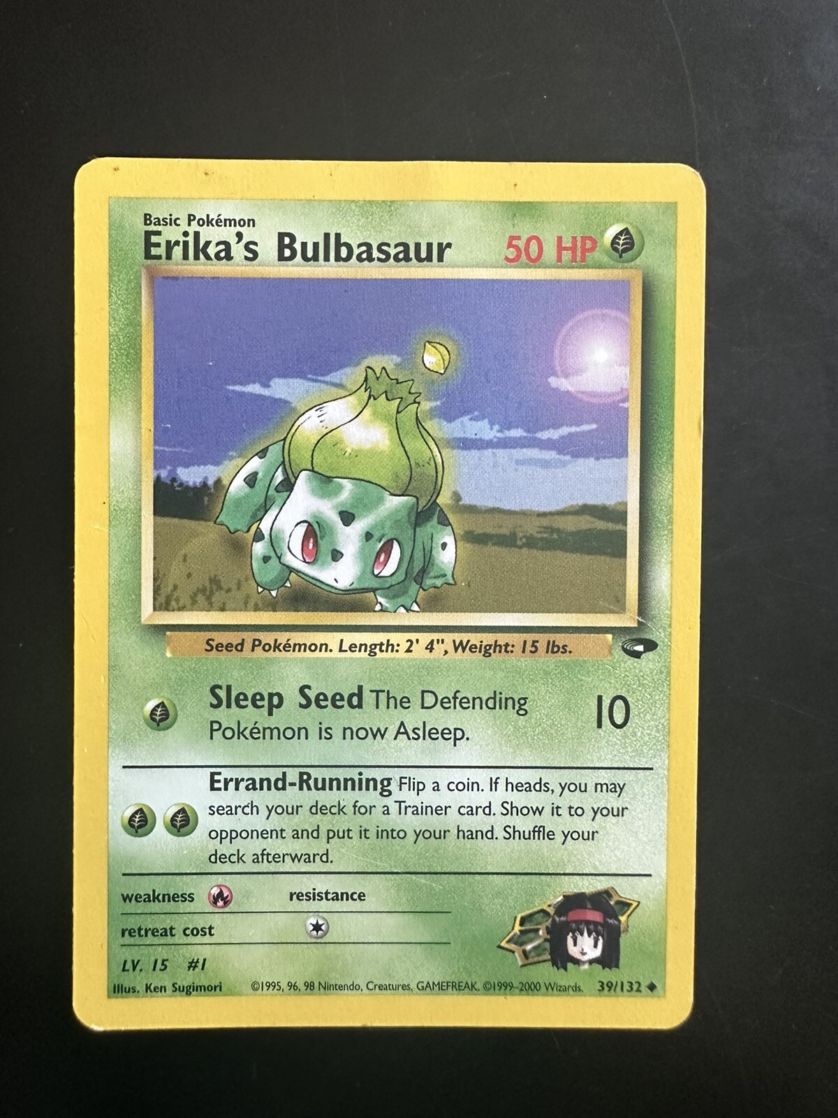 Pokemon Card - Gym Challenge 39/132 - ERIKA'S BULBASAUR (uncommon)