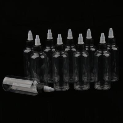 10x 100ml Pointed Makeup Bottles Containers for Oil Glue Paint 10Pcs 100ml
