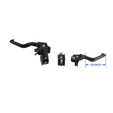 Black Pull Easy Clutch Brake Controls Lever kit For Harley Dyna FXDB FXDF FXDWG