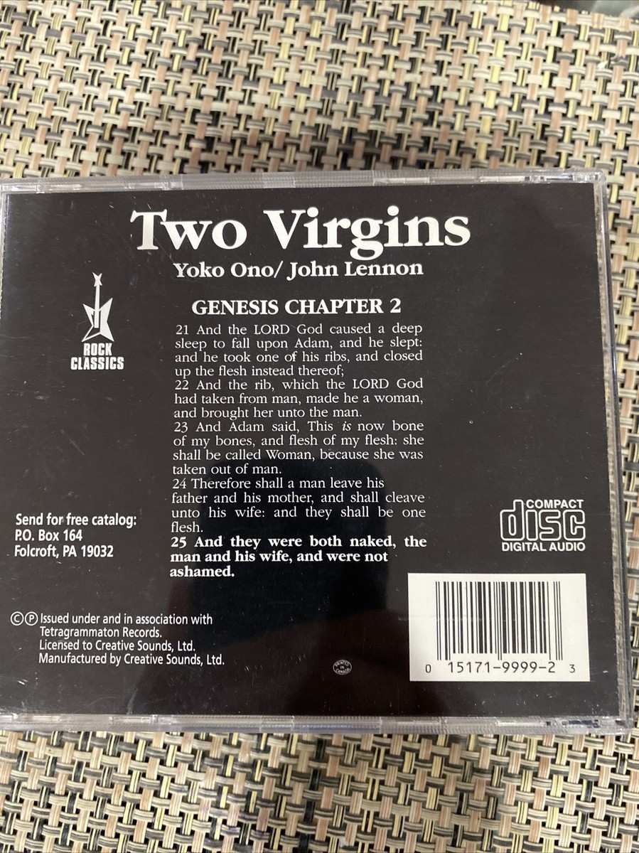 YOKO ONO/JOHN LENNON Two Virgins CD 1991 MINT RARE OOP The Beatles