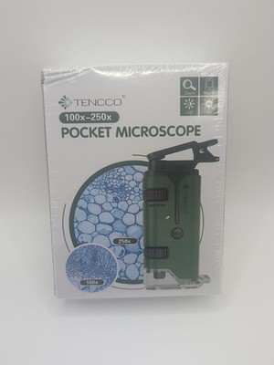 NEW SEALED Tencco Pocket Microscope 100x-250x