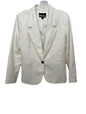 J Crew Parke Blazer Size 6P Women s Linen Blend White Jacket Preppy Academia