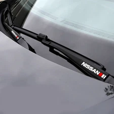 2PCS PVC Car Window Wiper Sport Sticker Decals For Nissan Car Accessories