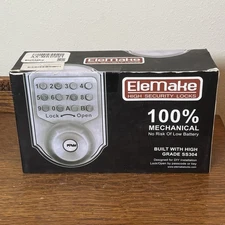 EleMake Mechanical Keypad Door Lock AX-MKD001 SS304 High Security – New