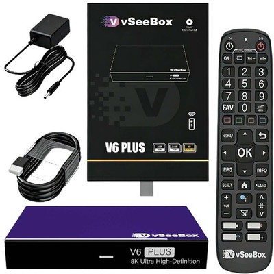 vSeeBox v6 plus Tv Box Split Screen Multiview for Home Entertainment Voice