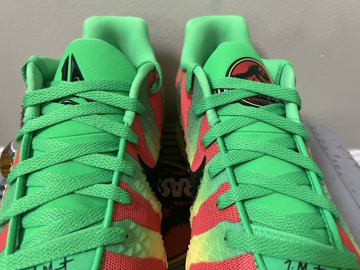 Nike Ja 3 Jurassic Park 'Explorer' Green Spark Red Yellow IU7240