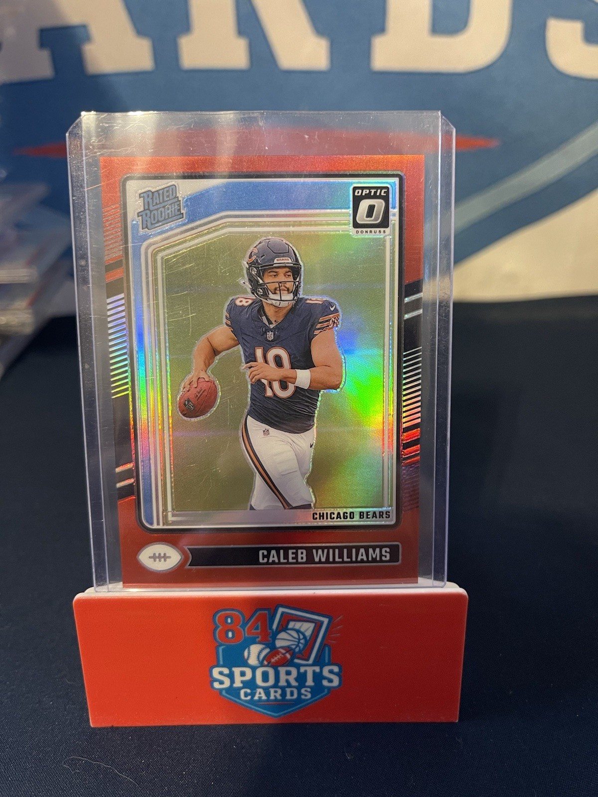 2024 Panini Donruss Optic - Rated Rookie Caleb Williams #201 Red Prizm /125 (RC)