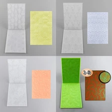 Christmas Tree Poinsettia Background Textures Fades 3D Embossing Folder Template