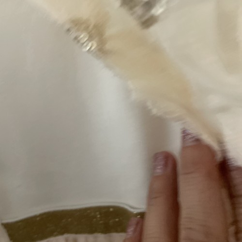 $89 Hannah Banana Big Girl 16 Party Dress Ivory Tulle Midi Gold - Picture 7 of 9