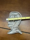 Vintage Cast Aluminum Abraham Lincoln Bust Relief Cast Art Wall Hanging 5.5 Inch — photo 9