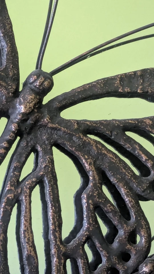 Espelho borboleta com 4 descanso, bronze, San Pacific Int. 24" redondo, temático natural - Imagem 4 de 4