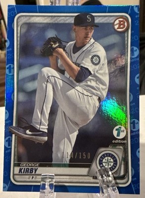 2020 Bowman Draft 1st Edition Blue Foil /150 George Kirby #BD-168