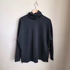 All in Motion Women's Airy Sleek Funnel Neck Sweatshirt Black NWT XS