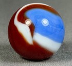 RARE AKRO AGATE NEAR MINT PLUS 25/32" LIBERTY MARBLE KILLER — photo 5