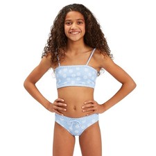 Billabong Girl's 5 Sweet Blue Where To Tank Two Piece Swimwear Bikini Set H24-7