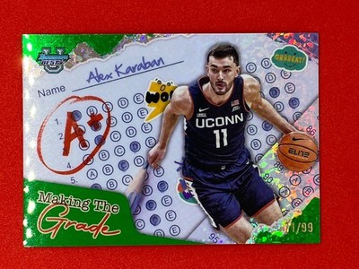 Alex Karaban Topps Bowman Best 2025 Numbered Parallel /99 Basketball Card