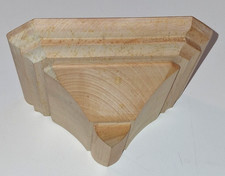 Holz geschnitzt, schöne Wand - Konsole 14 x 13 x 7 cm, für Holzfigur, TOP 16M