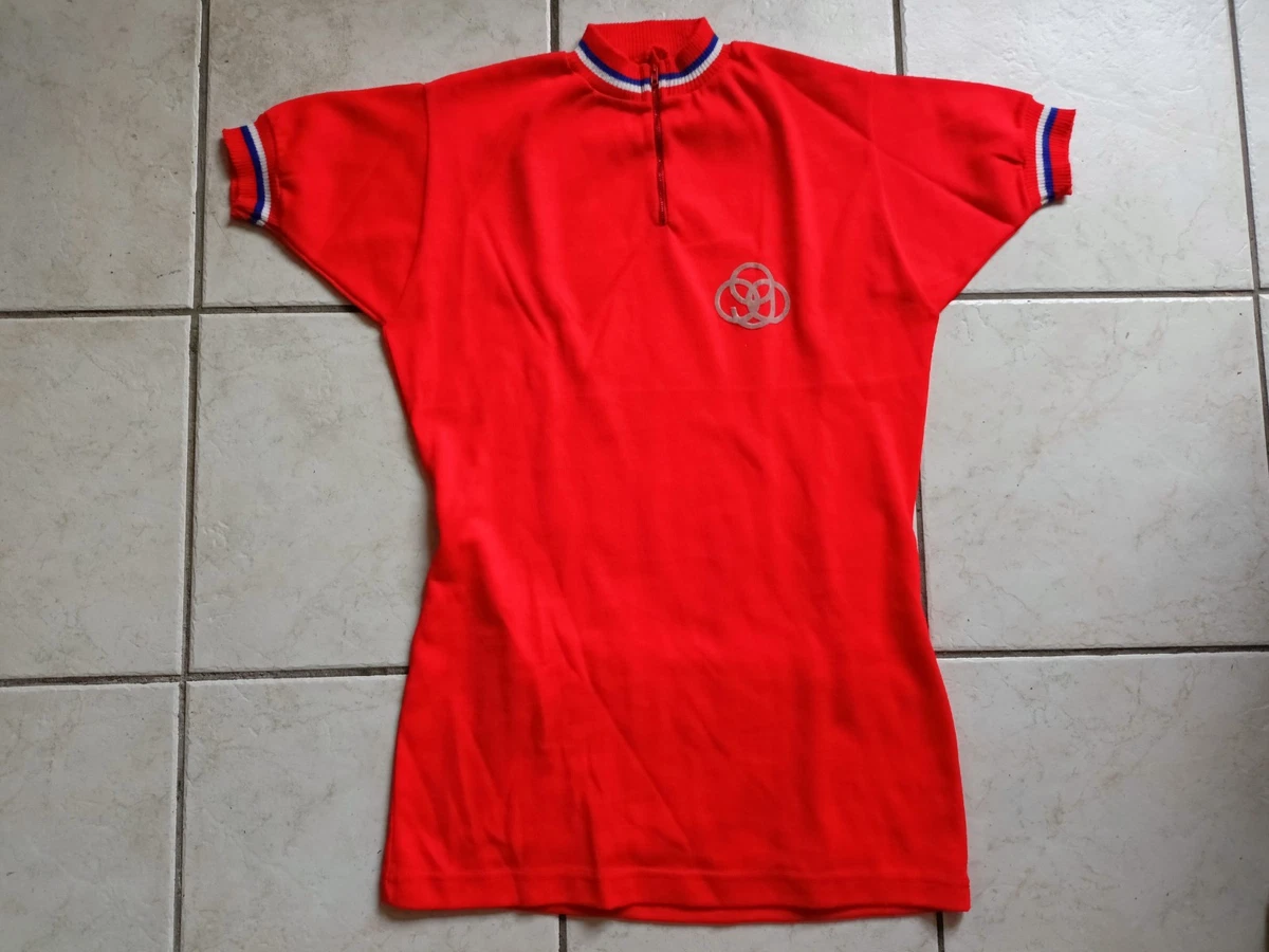 Maillot Vélo Vintage Renault Gitane Eroica – 50% Laine – Taille XL – Années 70