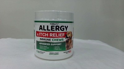 YUMA'S Dog Allergy Relief Chews Dog Itching Skin Relief Treatment Pills