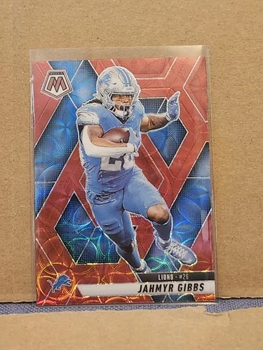2025 Panini Mosaic - Jahmyr Gibbs #103 Red Scope Prizm Detroit Lions