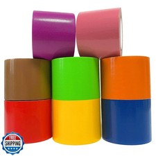 LYLTECH Rainbow Colored Duct Tape 8 Rolls,Colorful Duct Tape,Heav