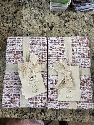 Pair Of 2 Southern Living Reece King 20 x 36 Sham Purple BRAND NEW