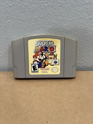 Paper Mario (Nintendo 64, 2001) AUTHENTIC - Tested Very Clean Good Label
