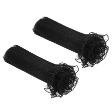 3.8 Yards Flower Wrapping Mesh Paper for Gift Package, Pure Edge Black 2Pcs