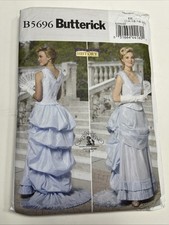 Butterick sewing pattern 5696 Historic WOMAN'S VICTORIAN COSTUME Sz 14-20 Uncut