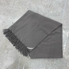 ACNE STUDIOS Authentic Unisex Oversized 100% Wool Scarf Grey Made In Italy