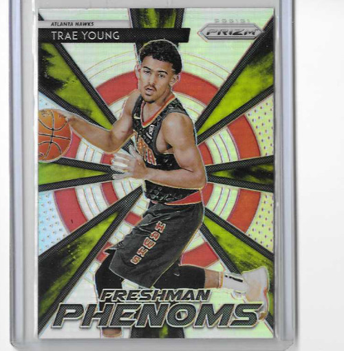 2018-19 Panini Prizm Freshman Phenoms Trae Young #21 Silver Prizm RC Rookie