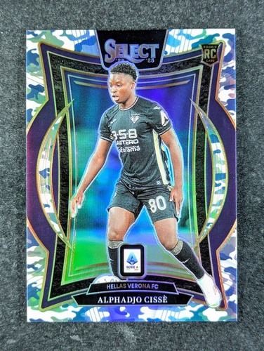 2024-25 Panini Select Serie A ALPHADJO CISSE 13/30 RC Winter Camo Prizm Terrace