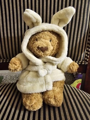 ぬいぐるみ Bathrobe Bear soft toy 26cm Bartholomew Bear Bathrobe