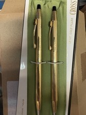 Vintage Cross 12 Karat Gold Filled Pens Both Pens Still Write
