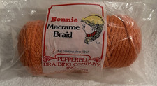 Bonnie Macrame Braid Orange 4mm 100 Yards Manufactured from 100 Polypropylene