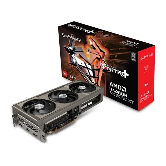 Sapphire Radeon RX 9060 XT NITRO+ 16GB GDDR6 Graphics Card, RDNA4, 2048 Streams,
