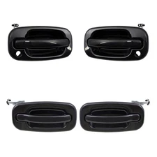 4 Piece Set of Front & Rear Outside Door Handles fit 2000-2007 Trucks & SUVs