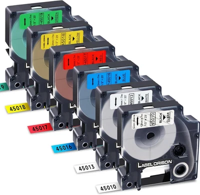 Schriftband für Dymo D1 45013 S0720530 12mm 9mm 6mm LabelManager 160 itari