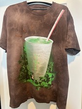 Camicia Cactus Jack Travis Scott Uomo XL Marrone McDonalds McRib Shamrock Shake